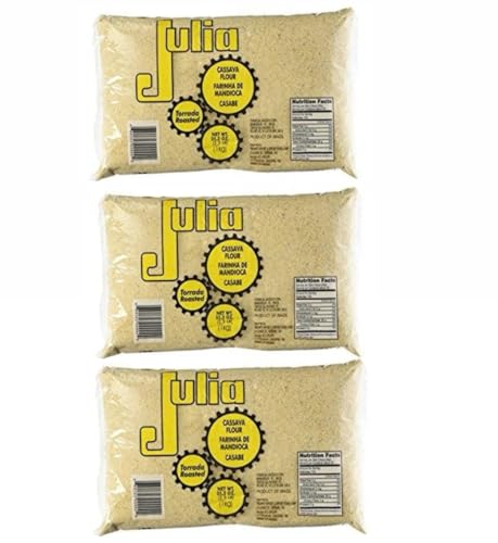 Farinha de Mandioca Brasileira Torrada Julia 1kg | Pack of 3x1Kg image 2