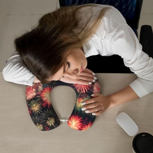Almohada de viaje de espuma viscoelástica negra única miniatura 7