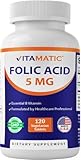 Vitamatic Folic Acid 5mg (5000 mcg) – 120...