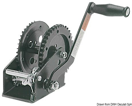 Treuil SPX Dual Drive Osculati traction double engrenage 904kg