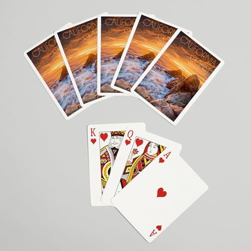 Lantern Press California Coast con 52 Cartas Poker miniatura 7