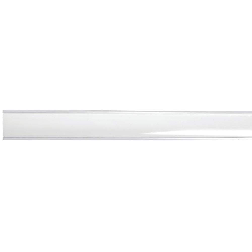 Kost Klip Clear Open Face C-Channel Data Strip for Wire Shelving - 47 5/8" L x 1 1/4" H by HUBERT – Clear, Model 109062