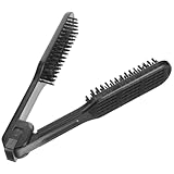 Un design intemporel : un lisseur et boucleur noir simple et élégant qui s'adapte à les styles de vie et simplifie votre routine capillaire sans compromis sur l'esthétique. brosse lissante avec pince