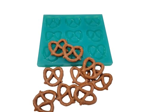 Mini Pretzel Silicone Mold with 9 cavities for Wax Melt,