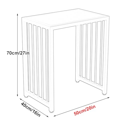 Étagère de rangement pour aquarium, cadre en fer robuste avec étagère pour aquarium, capacité de 125 litres, noir