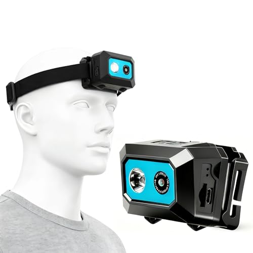 KIMISS Head Camera For Horse Riding Super HD 1080p Equestrian Helmet Camera Waterproof Head Mounted Action Cam Video Camcorder DV Sports DVR Recorder For Cycling Filming (Blue)