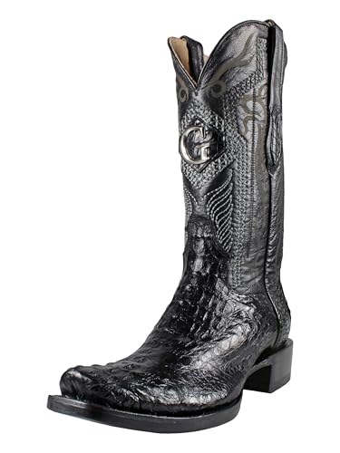 El General Authentic Caiman Belly Leather Cowboy Western Boots 137