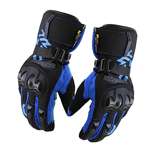 Gants de moto tactiles marine pour rouler connecté sans avoir froid en mi-saison