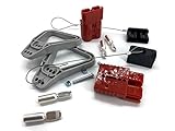 2x Verbindungstecker, 2x Kabeldurchführungstüllen, 2x Staubschutzkappe, 1x Handgriff