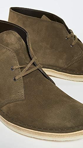 Clarks Men's Desert Boots, Dark Olive Suede, Green, 10 Medium US | Image 3