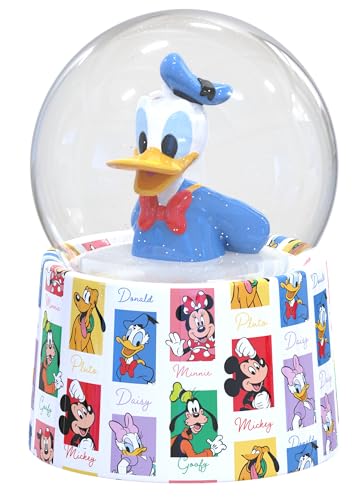 Silver Buffalo Disney Mickey and Friends Mini Light Up Snow GlobeDonald Duck3.8 Inches Tall 45mm (Small)