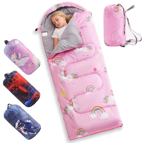tuphen Kids Sleeping Bag - 3-4 Seasons Portable Sleeping Bag with...