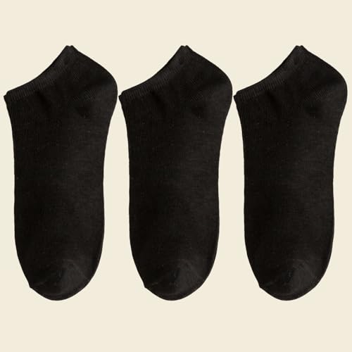 3 Pairs Men's Cotton Sports Socks - Non Slip, Breathable for Daily Wear & Summer, Fashion Simple Design