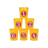Fun Express Grand Bean Bag Toss Game Buckets - Toys - 6 Pieces - Multicolor