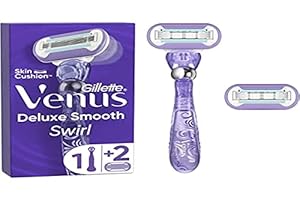 Gillette Venus Deluxe Smooth Swirl Rasierer mit 2 Klingen