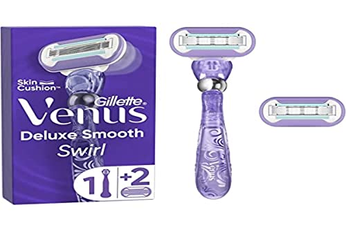 Gillette Venus Deluxe Smooth Swirl Rasierer mit 2 Klingen