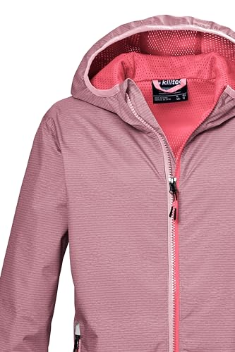 killtec Mädchen Funktionsjacke/Regenjacke mit Kapuze KOS 138 GRLS JCKT, rosenholz, 140, 42988-000
