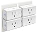 Kasa Smart Plug Mini 15A, Smart Home Wi-Fi Outlet Works with Alexa, Google Home & IFTTT, No Hub Required, UL Certified, 2.4G WiFi Only, 4-Pack(EP10P4) , White