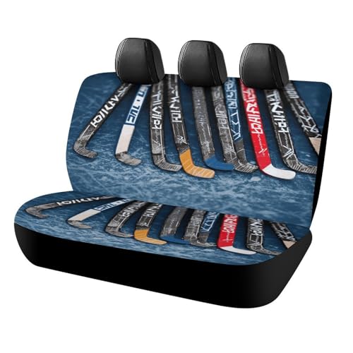 Funda para asiento trasero de coche universal: protector antideslizante de hockey sobre hielo