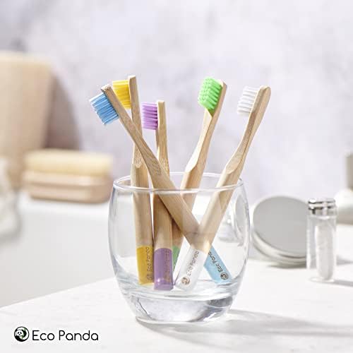 Kids Bamboo Toothbrushes | Childrens Toothbrush | Eco Toothbrush | Wooden Toothbrush | 5 Pack | BPA Free | Eco Friendly | Bamboo toothbrush | Vegan Society Certified | Plastic Free | Zero Waste UK