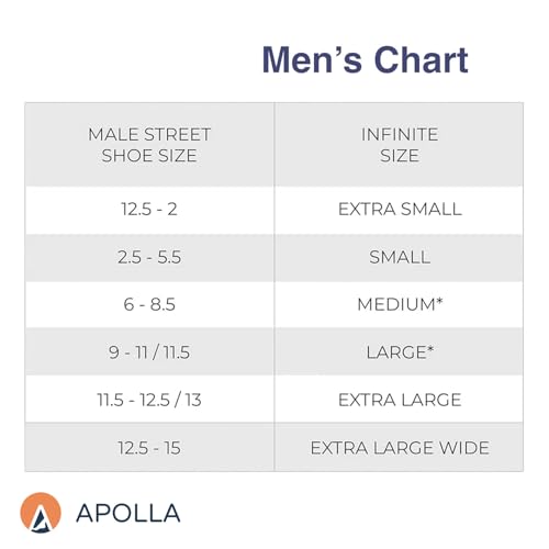 Apolla The Infinite Compression Mid Calf Socks for Men and Women, As Seen On Shark Tank, Athletic, Made in USA - 1 Pair2