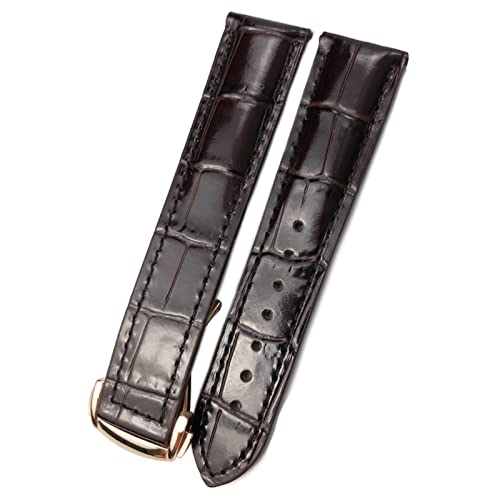 Bracelet cuir de vache 19 mm marron pour sublimer votre montre Omega Commander au bureau