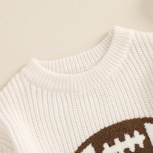 Toddler Baby Boys Football Sweaters Winter Warm Jumpers Clothes Long Sleeve Rugby Embroidery Knitted Pullover Tops3