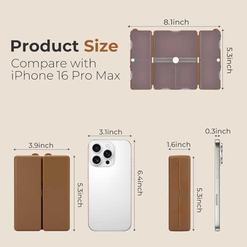 Image of FYY Travel Pill Organizer, Large Pill Box Medicine Case-2pcs Brown