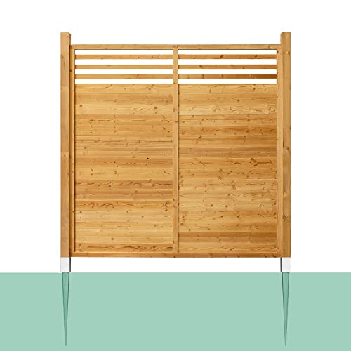 Home Deluxe - Holzzaun SOMA - Fichtenholz, 1x Element - Breite: ca. 180 cm, inkl. Zubehör I Blickschutz Windschutz Sonnenschutz