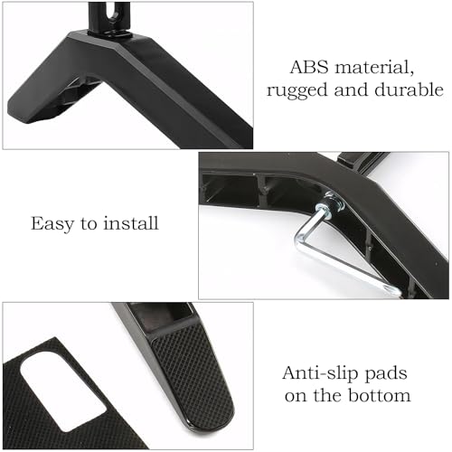 Miniatura 2 de Lunaanda Patas Para Tv Universal, Soporte Tv De Mesa Con Patas Antideslizantes Y Tornillos Para Tvs Lcd Led Plasma De 32-65 Pulgadas, Pie Television Universal Negro, Distancia De Agujeros De 2-5.5 Cm