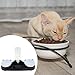 Baoblaze 3 in 1 Cat Bowl Set Feeding Bowls Raised with Automatic Water Bottle Raised Cat Dish Wet and Dry Food Bowl for Drinking Puppy, Black