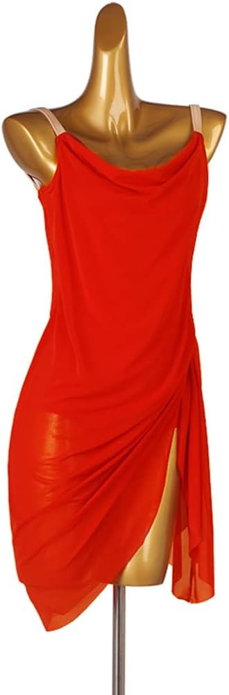 Women Latin Dance Dress Salsa Tango Dancing Practice Dresses Backless