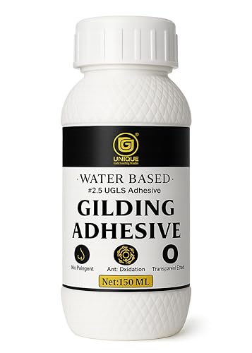 Image of UGLS Gilding Glue Adhesive (150.ml) for Gold Leaf Water Based Glue Transparent Effect, Art& Crafts for Multipurpose