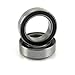 TRB RC 2pcs. 10x15x4mm Ball Bearings 440C Stainless Steel Rubber Seals