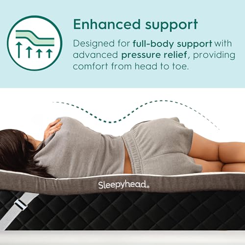 Image of Sleepyhead King Mattress Topper 3 Inch, Cooling Gel Memory Foam, King Size Mattress Topper for Pressure Relief, Removable Washable Cover, CertiPUR-US Certified, Mattress Pad King (King 3 inch)