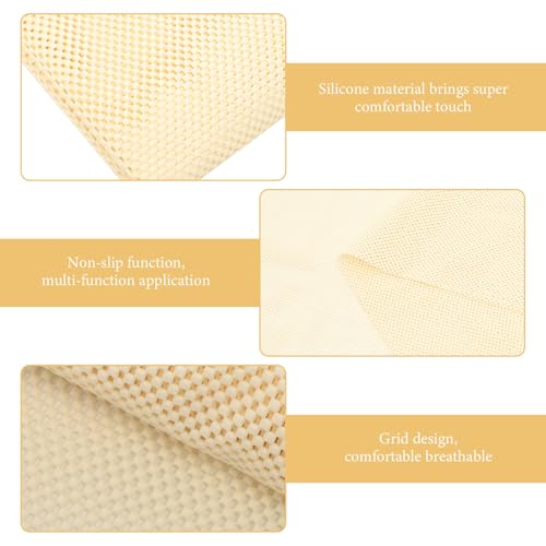 Tapis de matelas antidérapant beige en PVC résistant pour stopper la glisse - 4