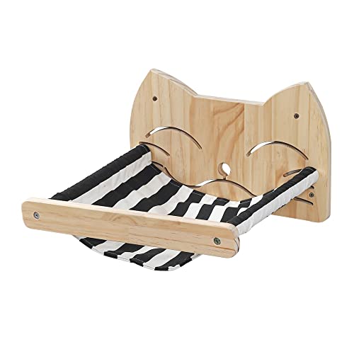 猫用ハンモック 壁取り付け式 猫用クライミングシェルフ 4段猫用階段 登り、寝る、遊ぶ、くつろぐ、とまる猫用家具 (Style B)