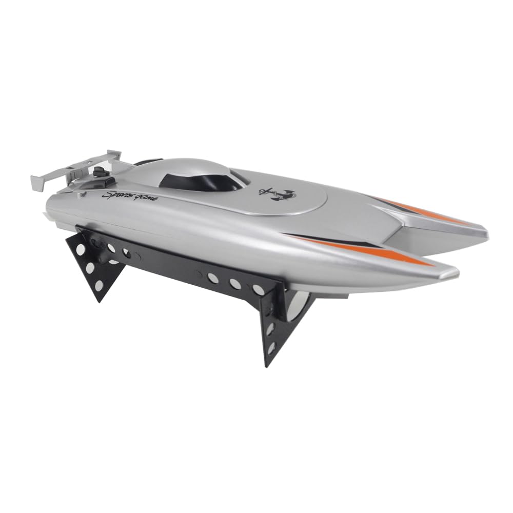 Doble motor impermeable barco de carreras para adultos, 2,4 GHz, lancha eléctrica teledirigida con carga USB, barco RC hasta 30 km/h para lago y piscina, regalo de juguete de agua de verano