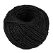 328 Feet Jute Twine Strong Cord Thick Rope String for DIY Art Craft Gift Wrapping Home Garden Deco (Black)