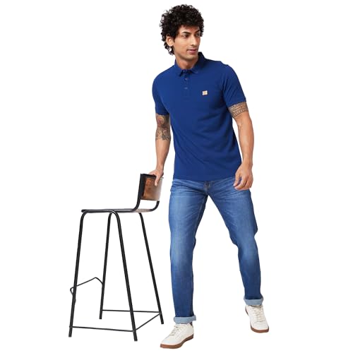 Image of Spykar Men's Ricardo Straight Fit Mid Rise Casual Jeans