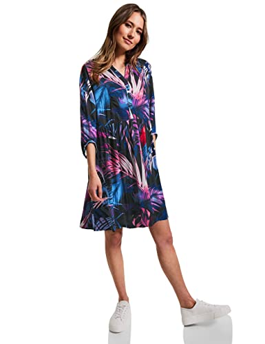 CECIL Damen B143593 Sommerkleid, Carbon Grey, S