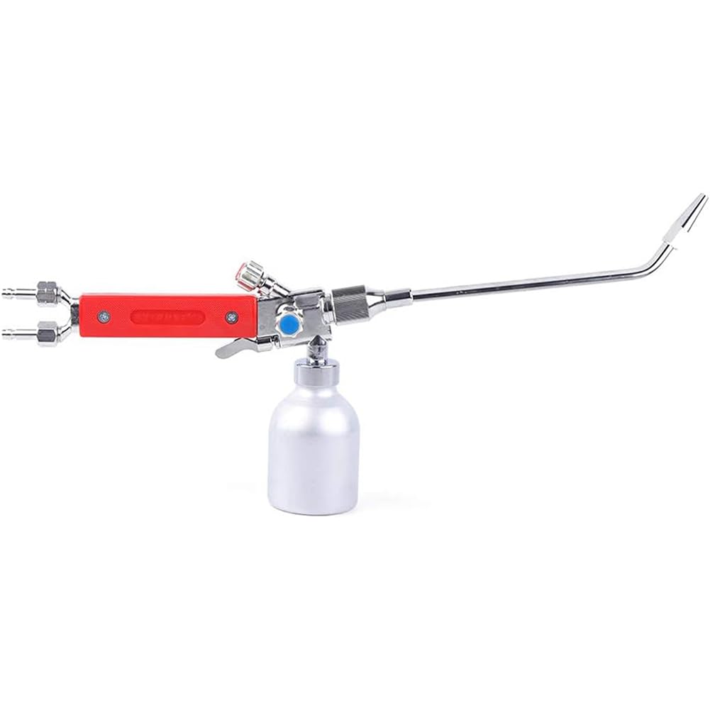 Metal Polvo Pulverizador Soplete De Soldadura QH-1/h Oxígeno Acetileno Llama Pistola De Soldadura Llama Soldador Herramientas De Corte 430mm Con 3 Boquillas De Soldadura