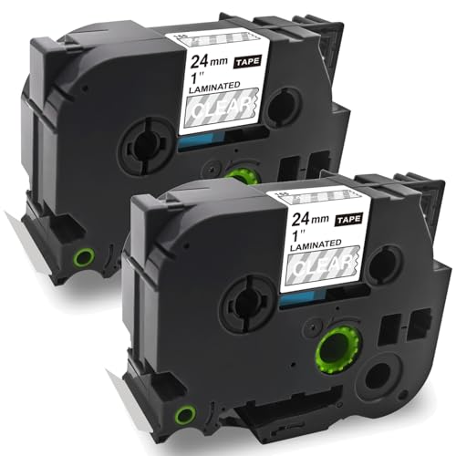 HeeMee Tze�e�[�v �݊��i �u���U�[�p 24mm���yTze-155�E�����n�������E2�Z�b�g�z8m�� �s�[�^�b�`�e�[�v P-touch ���~�l�[�g�e�[�v �h�� ���S�� �����O�V�[�� �����p�i�iTze-155�E2�j