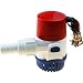 Rule 25D Submersible Bilge Pump, 500 Gallon Per Hour, 12 Volt DC, Non-Automatic,Red/White/Blue