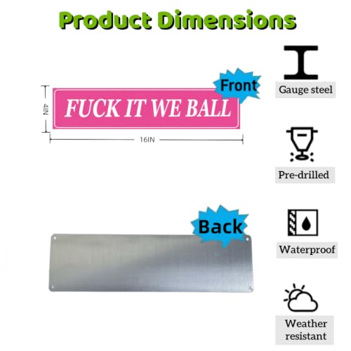 Funny Quote Metal Tin Sign 16x4 Inch Sarcastic Wall Decor Aluminum Plaque | Funny quote aluminum sign with sarcastic meme style 16x4 IN retro wall decor for bedroom, office, dorm, game room, and gifts. - image 2