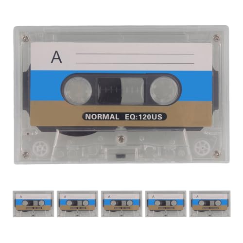 Casetes de audio vírgenes de 30 minutos ARTIBETTER con estuches transparentes pack de 6