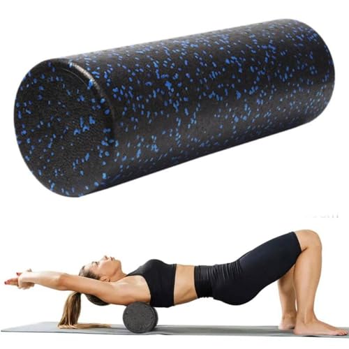 Rodillos de espuma de alta densidad, herramienta de masaje atlético firme de cuerpo completo para estiramiento de espalda, yoga, ejercicio, pilates, recuperación muscular después del entrenamiento