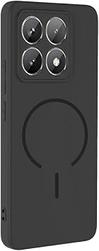 Xiaomi 14T Pro Kılıf M-Safe Özellikli Mat Yüzey Kamera Korumalı Arka Silikon Kapak Siyah