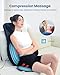 COMFIER Shiatsu Neck Back Massager with Heat for Pain Relief Deep Tissue, Adjustable-Height Neck Massage Rollers, Massage Chair Pad Tapping Compression Seat Massager Full Body, Gifts for Men Women