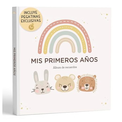 LenoaBaby - Álbum Fotos Bebé Recuerdos y Diario Embarazo hasta 5 Años | 98 Páginas Papel 160gr FSC con Pegatinas | Guarda Ecografía, Peso y Primeros Momentos | Regalo Bebé Recién Nacido Padres